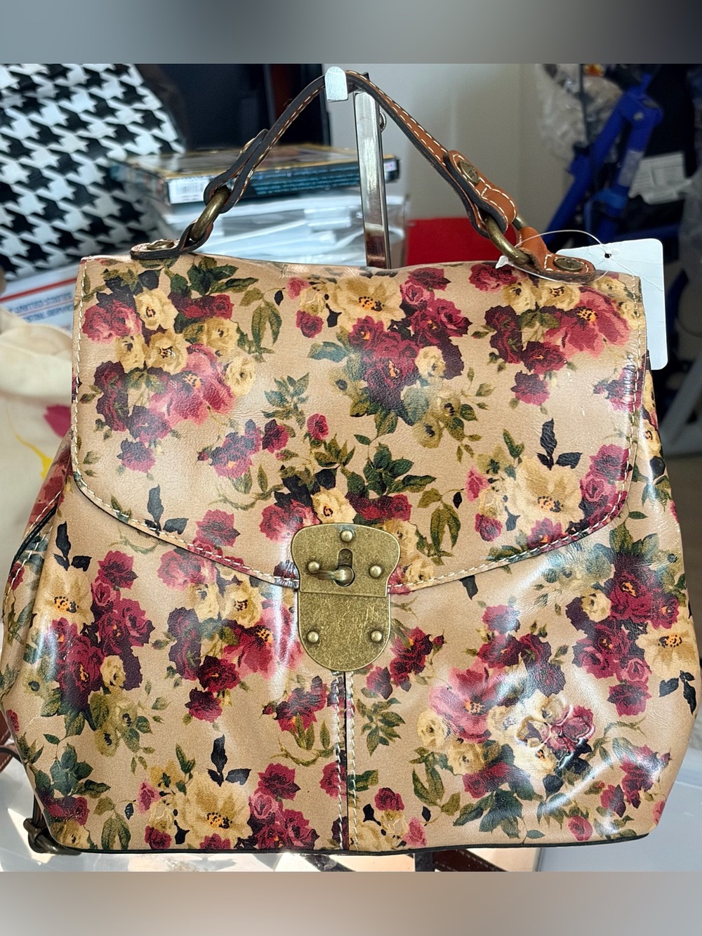 Patricia Nash Sinclair Floral Top-Handle Satchel & Back Pack
